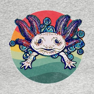 Retro Pop Art Axolotl T-Shirt